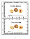 Cookies: emergent reader with photos - different types of cookies, draw favorite.