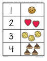 Cookies center - match numbers to sets 1-10. 