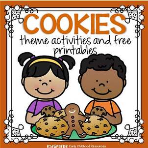 Cookies theme activities and printables for preschool and kindergarten