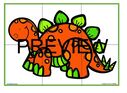 Dinosaur puzzle stegosaurus