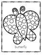 Spring butterfly bingo dauber dot marker printable. 