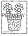 Spring flowerpot bingo dauber dot marker printable.