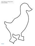 Ducks outline.  Use for tracing, coloring, cutting practice
