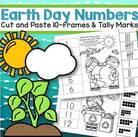 Earth Day (every day) tally marks and 10-frames number match 1-12. 