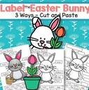 3 differentiated ways to label the Easter Bunny