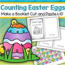 Easter eggs cut and paste booklet - create sets of colorful Easter eggs 1-10. 