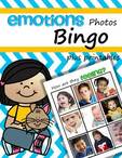 Emotions bingo game using photos,  plus supporting printables.
