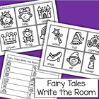 Fairy tales write the room activity.