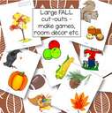 Large Fall manipulatives, 7 pages