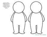 ​Person outlines – children can cut out and decorate a character for each person in their family. 