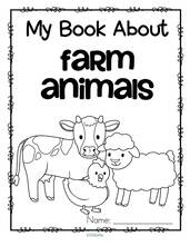My book about farm animals for preschool