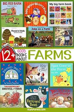 Picture book collection about farms and farm animals