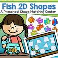 Match 9 fish 2D shapes into fish tank. 