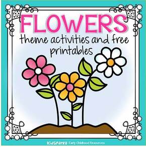Flowers theme activities and printables for preschool and kindergarten