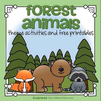 Forest animals theme activities and printables for preschool and  kindergarten - KIDSPARKZ