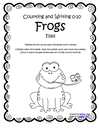 Frogs counting and tracing numbers 1-10. Cut and paste flies around frogs.10 pages