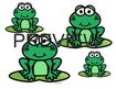Frogs theme order by size.