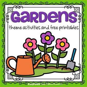 Gardens theme activities for preschool free