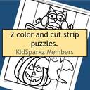 2 color and cut puzzles