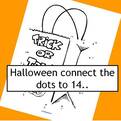 Halloween theme connect the dots printable.