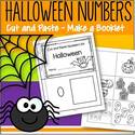 Make a booklet - cut  paste groups of Halloween items to match numbers 