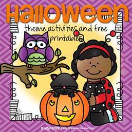 Halloween theme activities and printables for preschool and kindergarten.