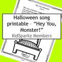 Halloween song: Hey You, Monster!