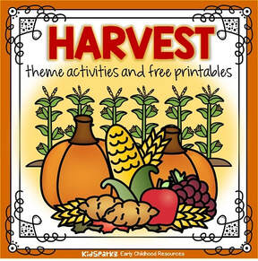 Harvest theme activities for preschool and kindergarten