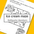 Ice cream maze - help the children at the beach find the ice cream shop.