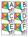 Kites alphabet upper case flashcards