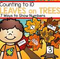 Counting to 10 hands-on center to make with a fall or autumn theme