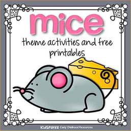 Mice theme activities for preschool and prek curriculum