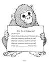 Monkeys song printable