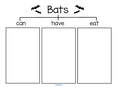 Bats can-have-eat discussion graphic organizer.