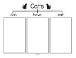 Cats can-have-eat discussion graphic organizer.