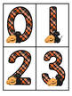  Large number cards  0-20 Halloween theme
