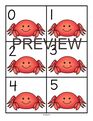 Crab number cards to 30