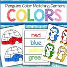 This is collection of printables to make color matching activities for preschool and pre-K featuring penguins and igloos. It is a perfect resource to use for your winter or penguins theme.