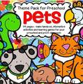 Pets Theme pack for Preschool - 114 pages