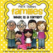 Families theme pack for preschool
