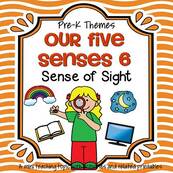 Our Five Senses 6 - Sense of Sight - theme pack for preschool and pre-K.