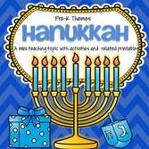 Hanukkah theme pack for preschool