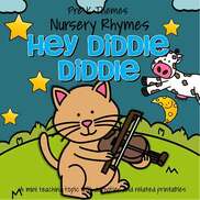 Hey Diddle Diddle Nursery Rhyme  theme pack for preschool and pre-K.
