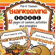 82 page bundle of 2 Thanksgiving theme packs - Thanksgiving: The Story, and Thanksgiving: The Food.Picture