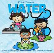 WATER theme pack for preschool and pre-K