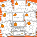 Trace shapes, with a pumpkin theme. 9 shapes, 9 pages. MEMBERS