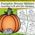 Counting and stamping mouse nibbles to 15.