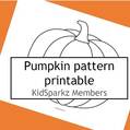 Pumpkin pattern, full page.