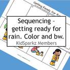Rain sequencing - putting on rain gear
