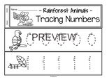 Rainforest animals tracing numbers to 20.  Make a booklet. 